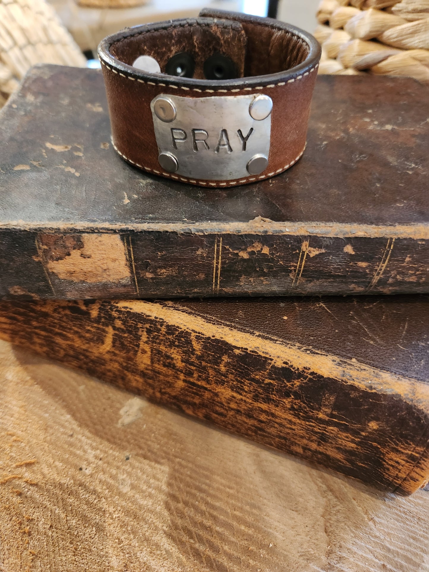 Leather Pray Cuff